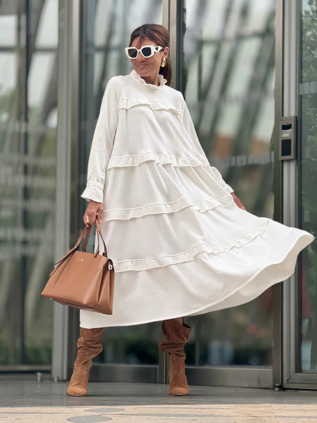 AURESSA - Refined Flowing Midi Dress