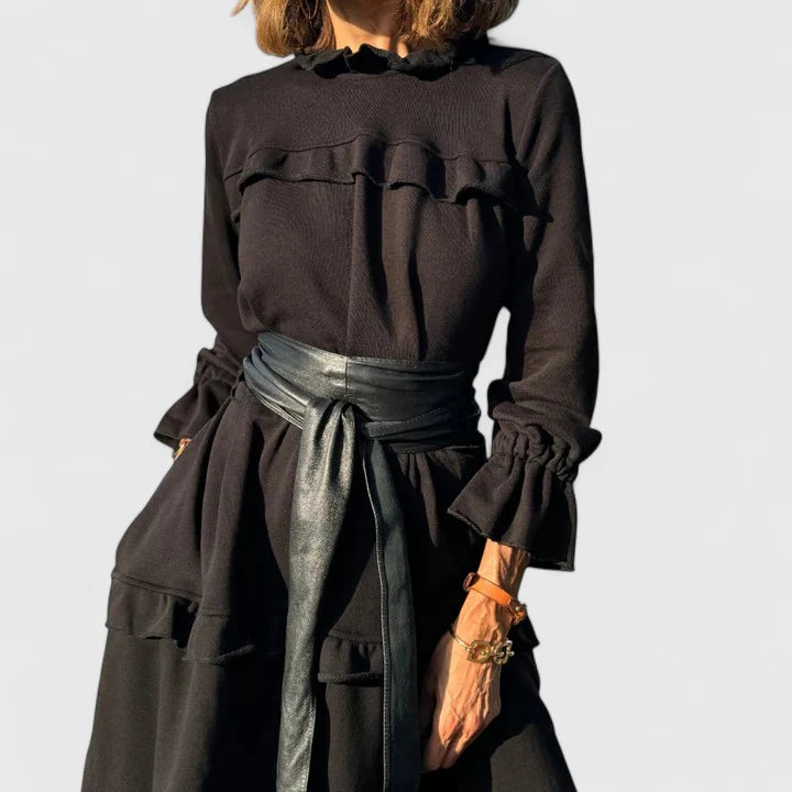 AURESSA - Refined Flowing Midi Dress